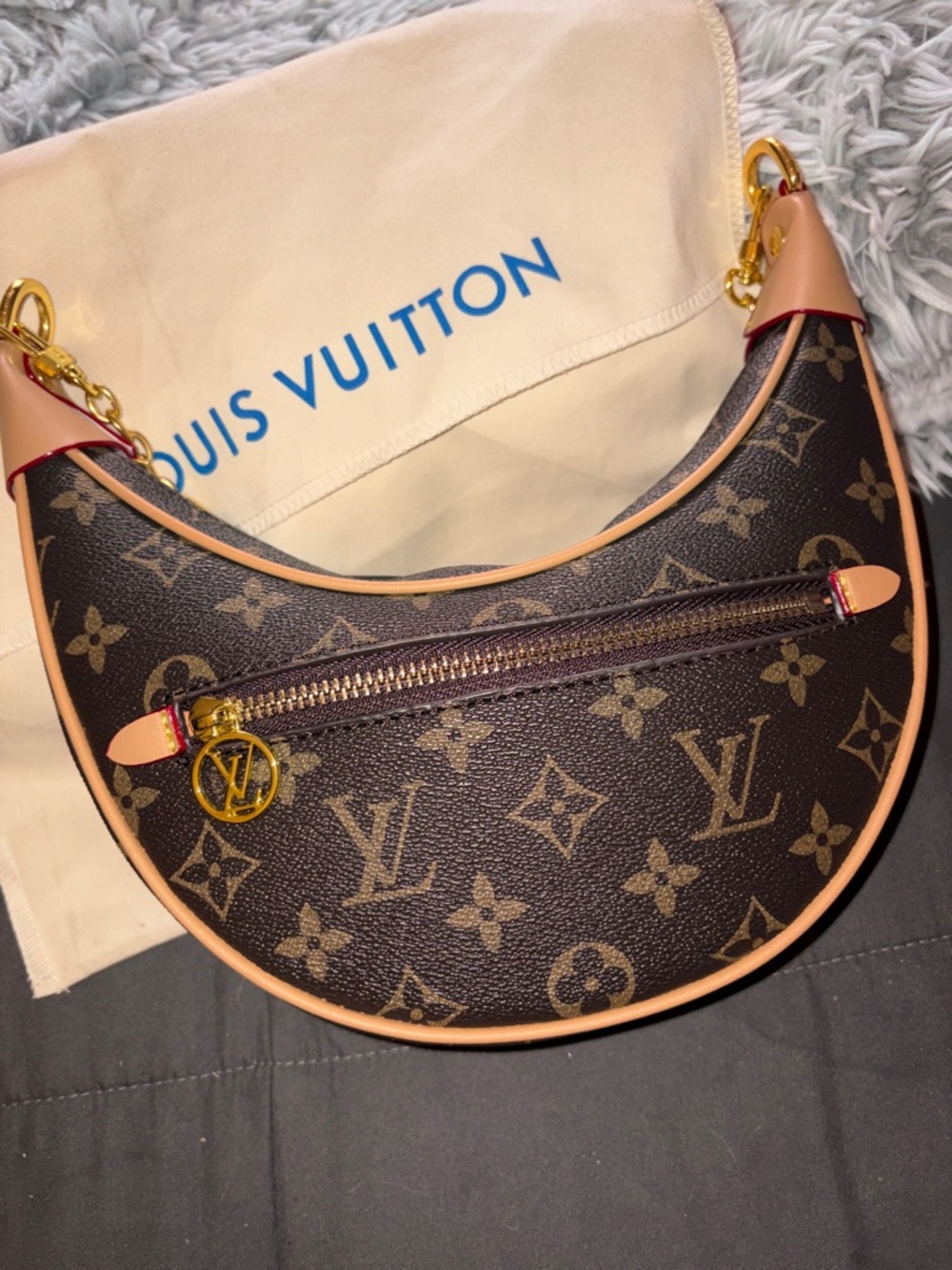 Brown Monogram Crescent Shoulder Bag & Crossbody - Picture 4 of 4